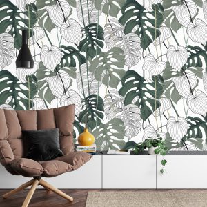 Papier Peint Feuilles De Monstera – Image 4