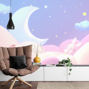 Papier Peint Ours Mignon Dans Les Nuages – Image 4