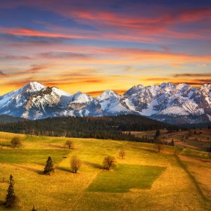 Papier Peint Tatras Au Coucher Du Soleil – Image 1