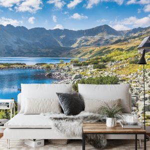 Papier Peint Lac De Montagne Dans La Vallée – Image 3