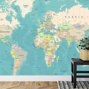 Papier Peint Carte Du Monde – Image 7