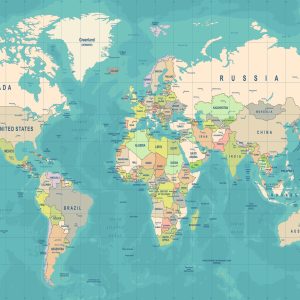 Papier Peint Carte Du Monde – Image 1