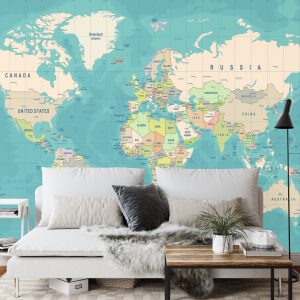 Papier Peint Carte Du Monde – Image 3