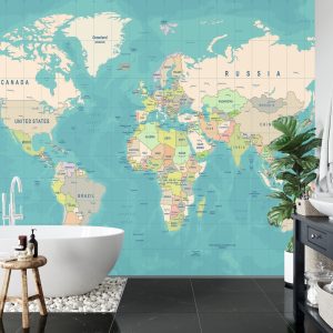 Papier Peint Carte Du Monde – Image 5
