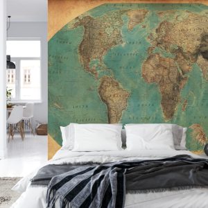 Papier Peint Carte Du Vieux Monde – Image 8