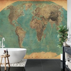 Papier Peint Carte Du Vieux Monde – Image 5