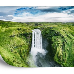 Papier Peint Vue Aérienne D'une Cascade 3D – Image 2