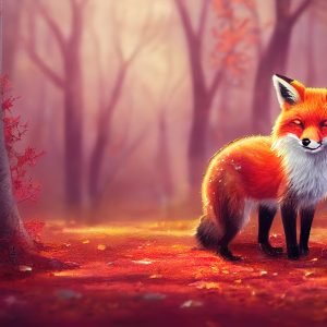 Papier Peint Renard Des Bois En Automne – Image 1