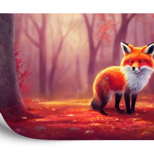 Papier Peint Renard Des Bois En Automne – Image 2