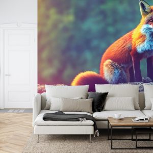 Papier Peint Fox Sitting In The Woods With Weird Eyes – Image 6