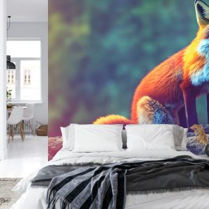 Papier Peint Fox Sitting In The Woods With Weird Eyes – Image 8