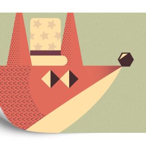 Papier Peint Of A Fox With A Hat – Image 2