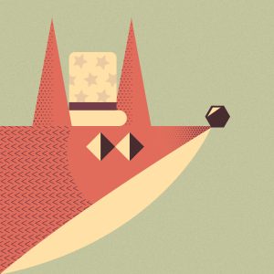 Papier Peint Of A Fox With A Hat – Image 1