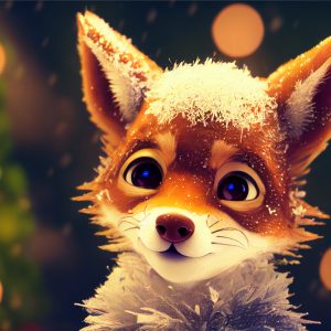 Papier Peint Little Fox – Image 1