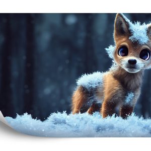 Papier Peint Red Fox In The Snow – Image 2