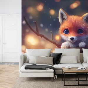 Papier Peint Red Fox Cub In The Snow – Image 6