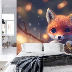 Papier Peint Red Fox Cub In The Snow – Image 8