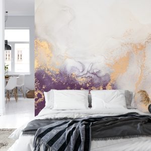 Papier Peint Marble Ink Abstract Art From Exquisite Original Painting For Abstract Background . Painting Was Painted Pattern Of Ombre Alcohol Ink . – Image 8