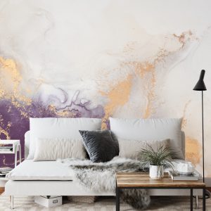 Papier Peint Marble Ink Abstract Art From Exquisite Original Painting For Abstract Background . Painting Was Painted Pattern Of Ombre Alcohol Ink . – Image 3