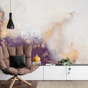 Papier Peint Marble Ink Abstract Art From Exquisite Original Painting For Abstract Background . Painting Was Painted Pattern Of Ombre Alcohol Ink . – Image 4