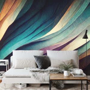 Papier Peint Organic Lines As Abstract Wallpaper Background Design – Image 3