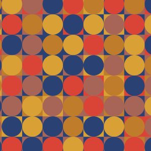 Papier Peint Retro Pattern, Geometric Colorful Abstract – Image 1