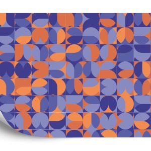 Papier Peint Retro Pattern, Geometric Colorful Abstract – Image 2