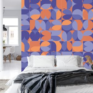 Papier Peint Retro Pattern, Geometric Colorful Abstract – Image 8