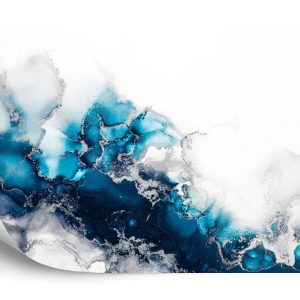 Papier Peint Marble Ink Abstract Art From Exquisite Original Painting For Abstract Background . Painting Was Painted Pattern Of Ombre Alcohol Ink . – Image 2