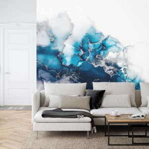 Papier Peint Marble Ink Abstract Art From Exquisite Original Painting For Abstract Background . Painting Was Painted Pattern Of Ombre Alcohol Ink . – Image 6
