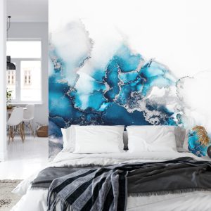 Papier Peint Marble Ink Abstract Art From Exquisite Original Painting For Abstract Background . Painting Was Painted Pattern Of Ombre Alcohol Ink . – Image 8
