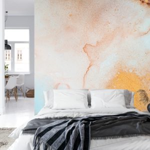 Papier Peint Marble Ink Abstract Art From Exquisite Original Painting For Abstract Background . Painting Was Painted Pattern Of Ombre Alcohol Ink . – Image 8