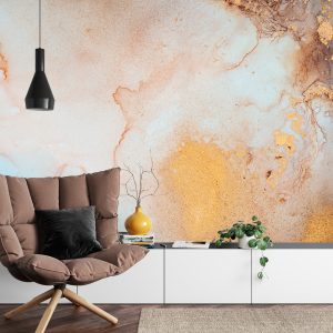 Papier Peint Marble Ink Abstract Art From Exquisite Original Painting For Abstract Background . Painting Was Painted Pattern Of Ombre Alcohol Ink . – Image 4