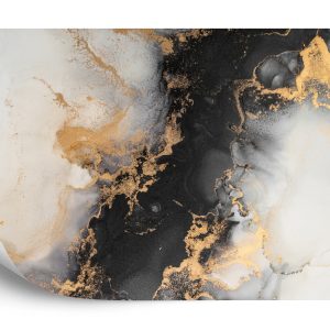 Papier Peint Marble Ink Abstract Art From Exquisite Original Painting For Abstract Background . Painting Was Painted Pattern Of Ombre Alcohol Ink . – Image 2