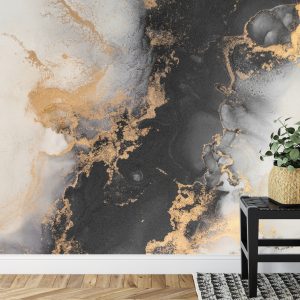 Papier Peint Marble Ink Abstract Art From Exquisite Original Painting For Abstract Background . Painting Was Painted Pattern Of Ombre Alcohol Ink . – Image 7