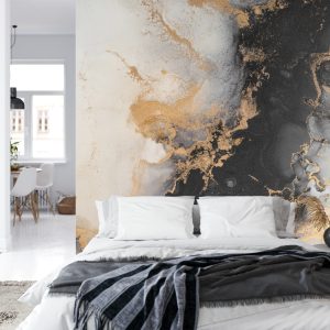 Papier Peint Marble Ink Abstract Art From Exquisite Original Painting For Abstract Background . Painting Was Painted Pattern Of Ombre Alcohol Ink . – Image 8