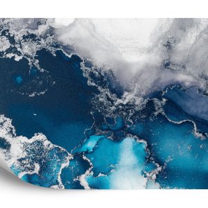 Papier Peint Marble Ink Abstract Art From Exquisite Original Painting For Abstract Background . Painting Was Painted Pattern Of Ombre Alcohol Ink . – Image 2