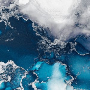 Papier Peint Marble Ink Abstract Art From Exquisite Original Painting For Abstract Background . Painting Was Painted Pattern Of Ombre Alcohol Ink . – Image 1