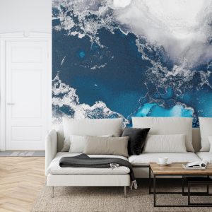 Papier Peint Marble Ink Abstract Art From Exquisite Original Painting For Abstract Background . Painting Was Painted Pattern Of Ombre Alcohol Ink . – Image 6