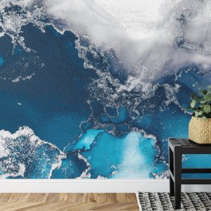 Papier Peint Marble Ink Abstract Art From Exquisite Original Painting For Abstract Background . Painting Was Painted Pattern Of Ombre Alcohol Ink . – Image 7