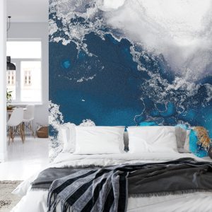 Papier Peint Marble Ink Abstract Art From Exquisite Original Painting For Abstract Background . Painting Was Painted Pattern Of Ombre Alcohol Ink . – Image 8