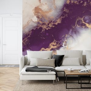Papier Peint Marble Ink Abstract Art From Exquisite Original Painting For Abstract Background . Painting Was Painted Pattern Of Ombre Alcohol Ink . – Image 6