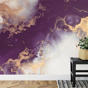 Papier Peint Marble Ink Abstract Art From Exquisite Original Painting For Abstract Background . Painting Was Painted Pattern Of Ombre Alcohol Ink . – Image 7