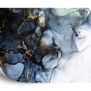 Papier Peint Marble Ink Abstract Art From Exquisite Original Painting For Abstract Background . Painting Was Painted Pattern Of Ombre Alcohol Ink . – Image 2