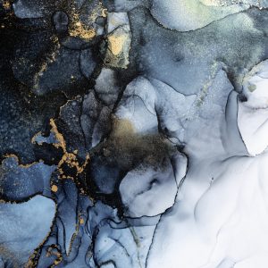 Papier Peint Marble Ink Abstract Art From Exquisite Original Painting For Abstract Background . Painting Was Painted Pattern Of Ombre Alcohol Ink . – Image 1