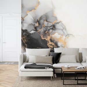 Papier Peint Marble Ink Abstract Art From Exquisite Original Painting For Abstract Background . Painting Was Painted Pattern Of Ombre Alcohol Ink . – Image 6