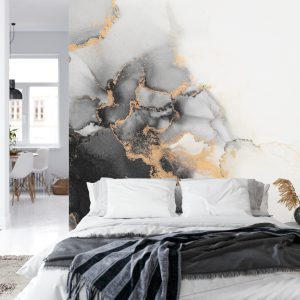 Papier Peint Marble Ink Abstract Art From Exquisite Original Painting For Abstract Background . Painting Was Painted Pattern Of Ombre Alcohol Ink . – Image 8