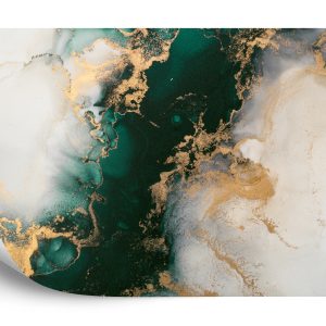 Papier Peint Marble Ink Abstract Art From Exquisite Original Painting For Abstract Background . Painting Was Painted Pattern Of Ombre Alcohol Ink . – Image 2