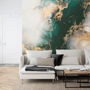 Papier Peint Marble Ink Abstract Art From Exquisite Original Painting For Abstract Background . Painting Was Painted Pattern Of Ombre Alcohol Ink . – Image 6