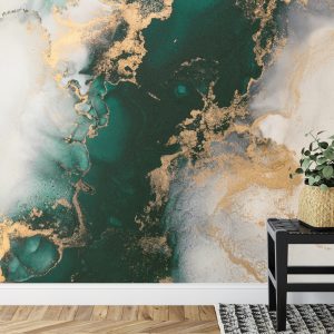 Papier Peint Marble Ink Abstract Art From Exquisite Original Painting For Abstract Background . Painting Was Painted Pattern Of Ombre Alcohol Ink . – Image 7